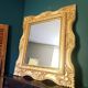 Large gilded wooden mirror