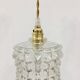 Vintage suspension in transparent diamond tip glass