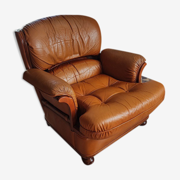 Armchair brown leather