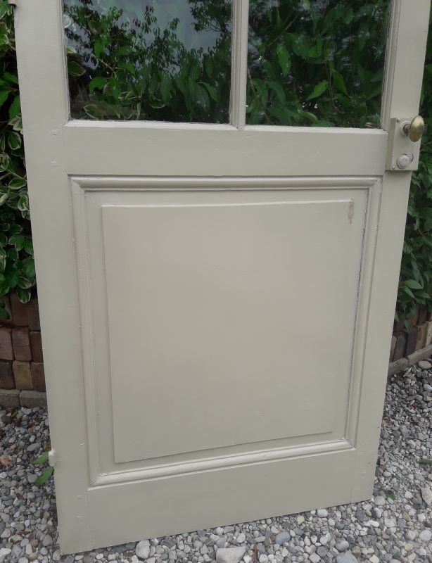 Old glazed communication door, 81x224cm