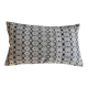 Navy blue and beige Kachin cushion cover (RIDA)