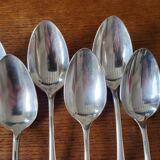 10 silver plated table spoons
