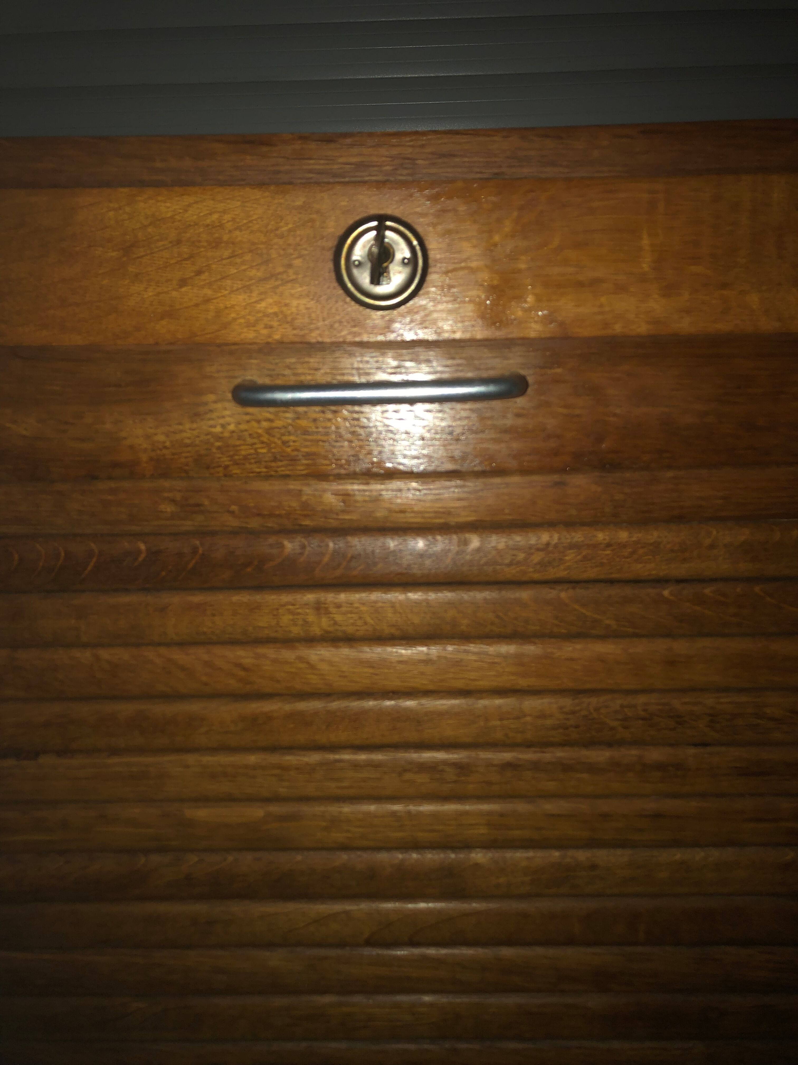 Cabinet binder oak curtains