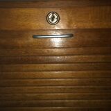 Cabinet binder oak curtains