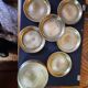 Lot de sous verres en laiton