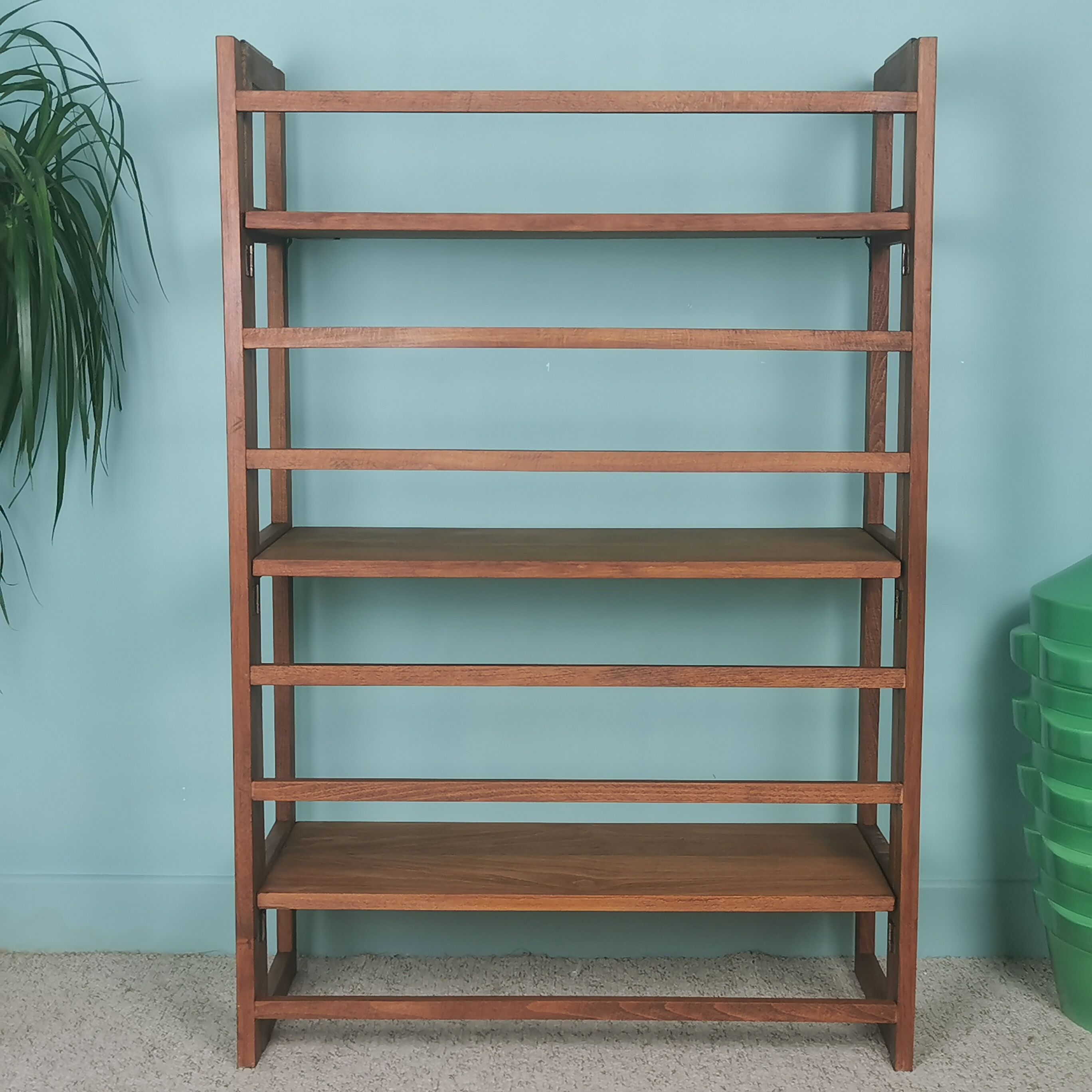 Folding bookcase shelf 50's