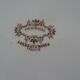 Plat rond  Sarreguemines faience ancienne fleurs STRASBOURG