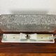 1960s frosted molded glass wall sconce