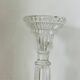 Pair of molded glass candle holders