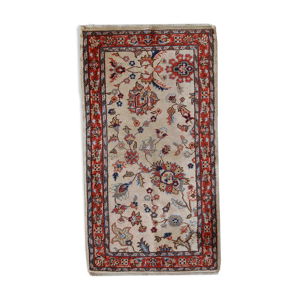Tapis vintage pakistanais lahore fait main 77cm x 141cm 1950s, 1c391