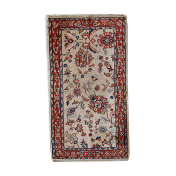 Vintage Pakistani carpet Lahore handmade 77cm x 141cm 1950s, 1C391