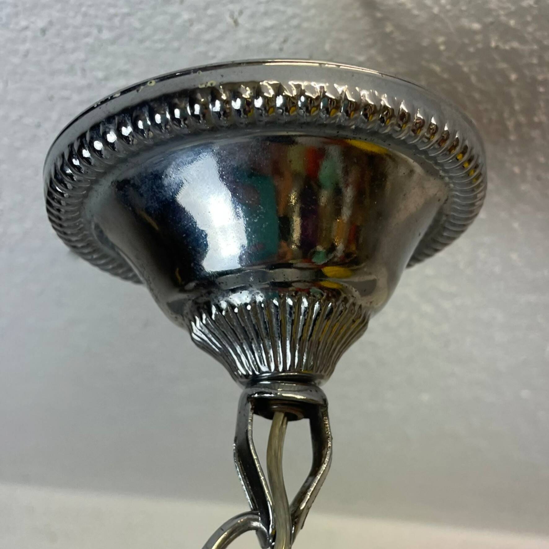 Chandelier atomique à 4 lumières de l'ère spatiale