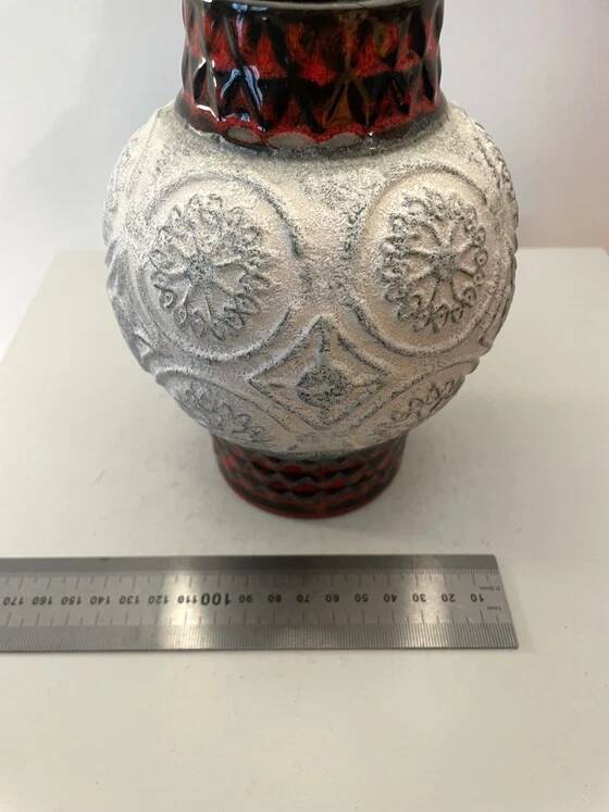 Upcycling: Table lamp made from Bay ceramic vase - Design by Bodo Mans - Form 62 - 17