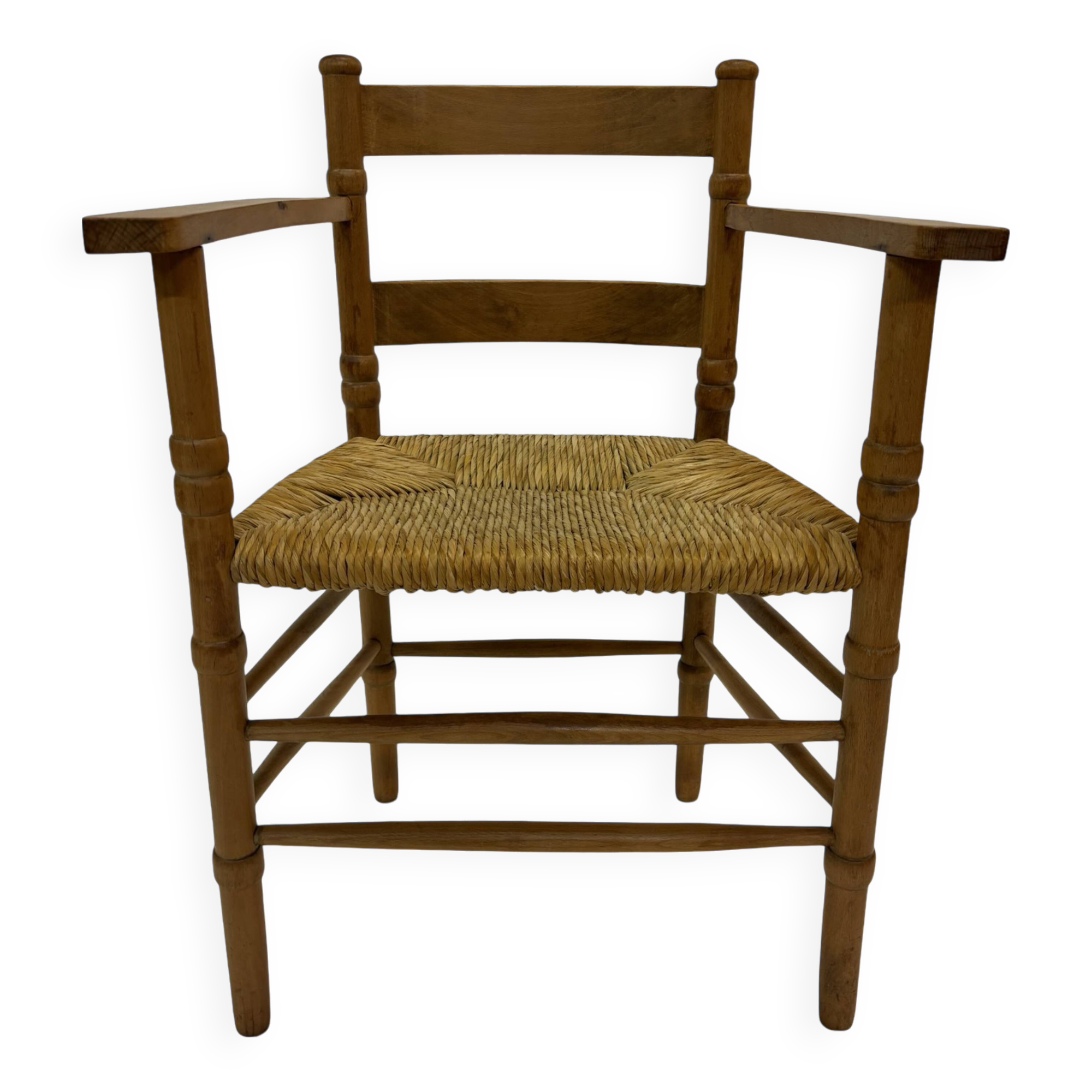 Art Deco chair minimalist oak wicker minimalist design