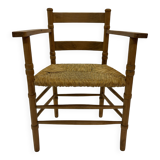 Art Deco chair minimalist oak wicker minimalist design