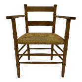 Art Deco chair minimalist oak wicker minimalist design