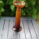 Glass candlestick art deco