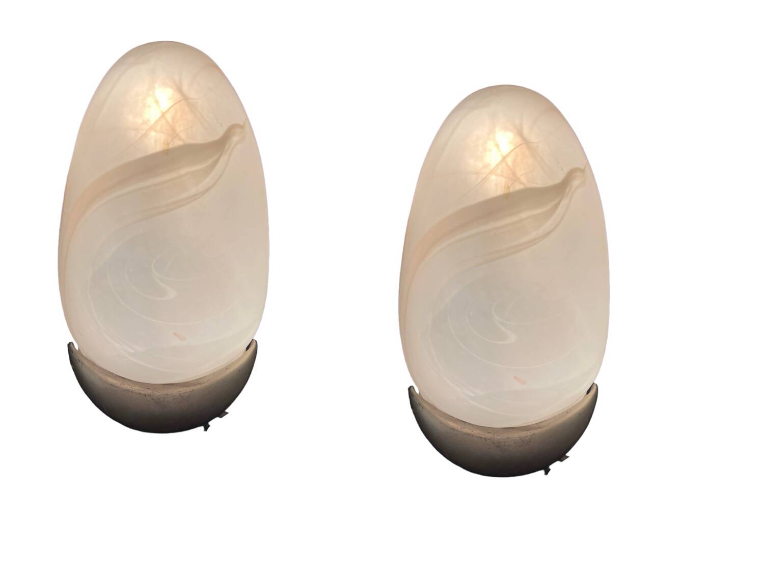 Marbled Glass Sconces Set of 2
