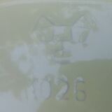 Decorative plate/serving dish in glazed ceramic from the 50s/60s, signed