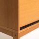 Scandinavian oak bookcase with tambour door, 1960s