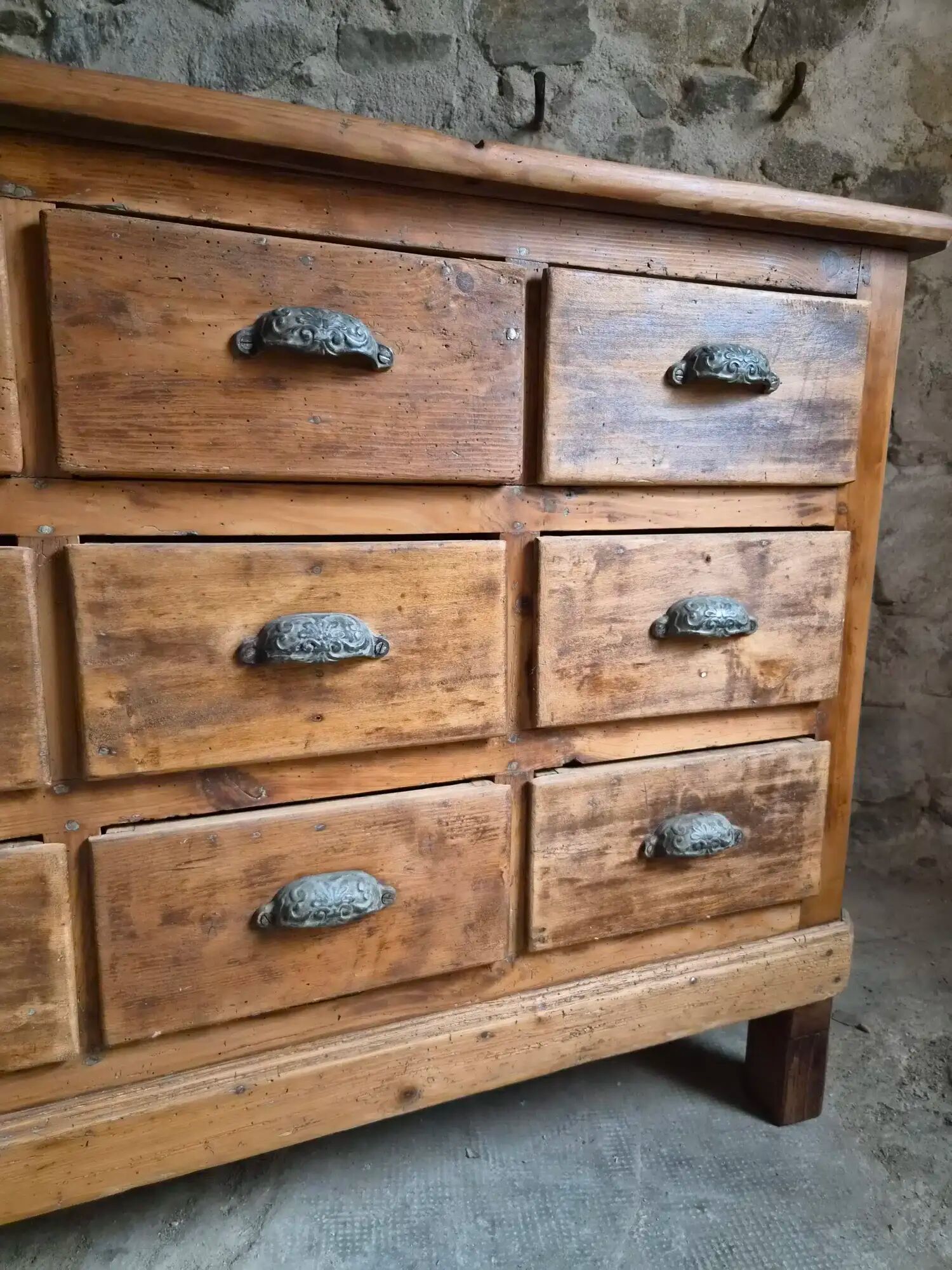 Antique shop counter with 12 drawers / kitchen island