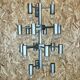 XL 60s 70s Chandelier Chandelier Pendant Lamp Chrome & Metal Design 60s 70s