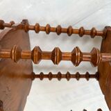 Selette vintage 3 niveaux en bobines de fils en bois années 20-30
