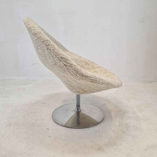 Fauteuil Big Globe avec pouf par Pierre Paulin pour Artifort, années 1970