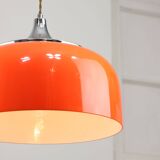 Space Age Orange Pendant Lamp from Guzzini, 1960s