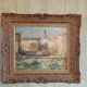 Tableau de raymond vernet  " clocher de  la  baie  de  saint  tropez "