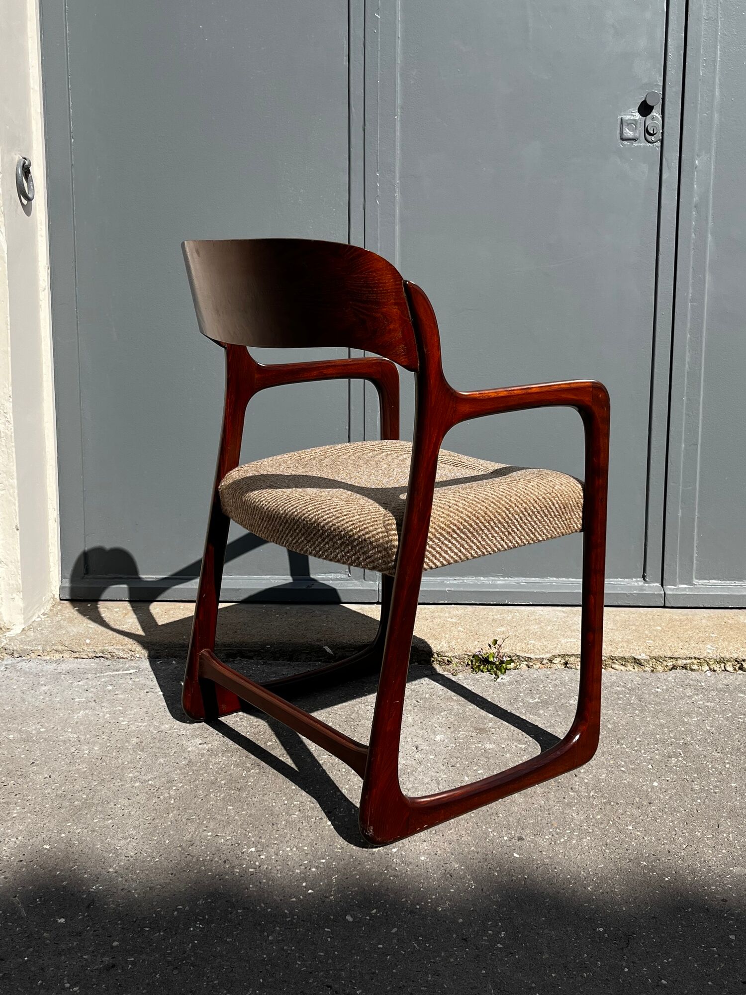 4 fauteuils vintage "Traîneau" de Baumann - années 1960