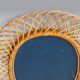 Mid- Century Modern Sunburst Bamboo Mirror, Franco Albini, Italy 1960s