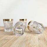 4 small retro glasses