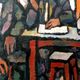 Oil on canvas by Ferruccio Ferri - 1930s - "Sleeping Men" from the Syracus period
