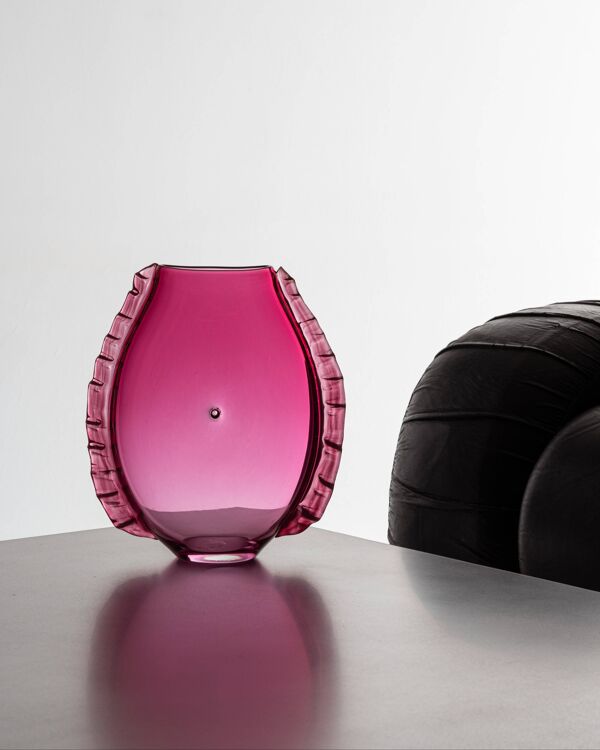 Vase ''Piscis Couture'' rose