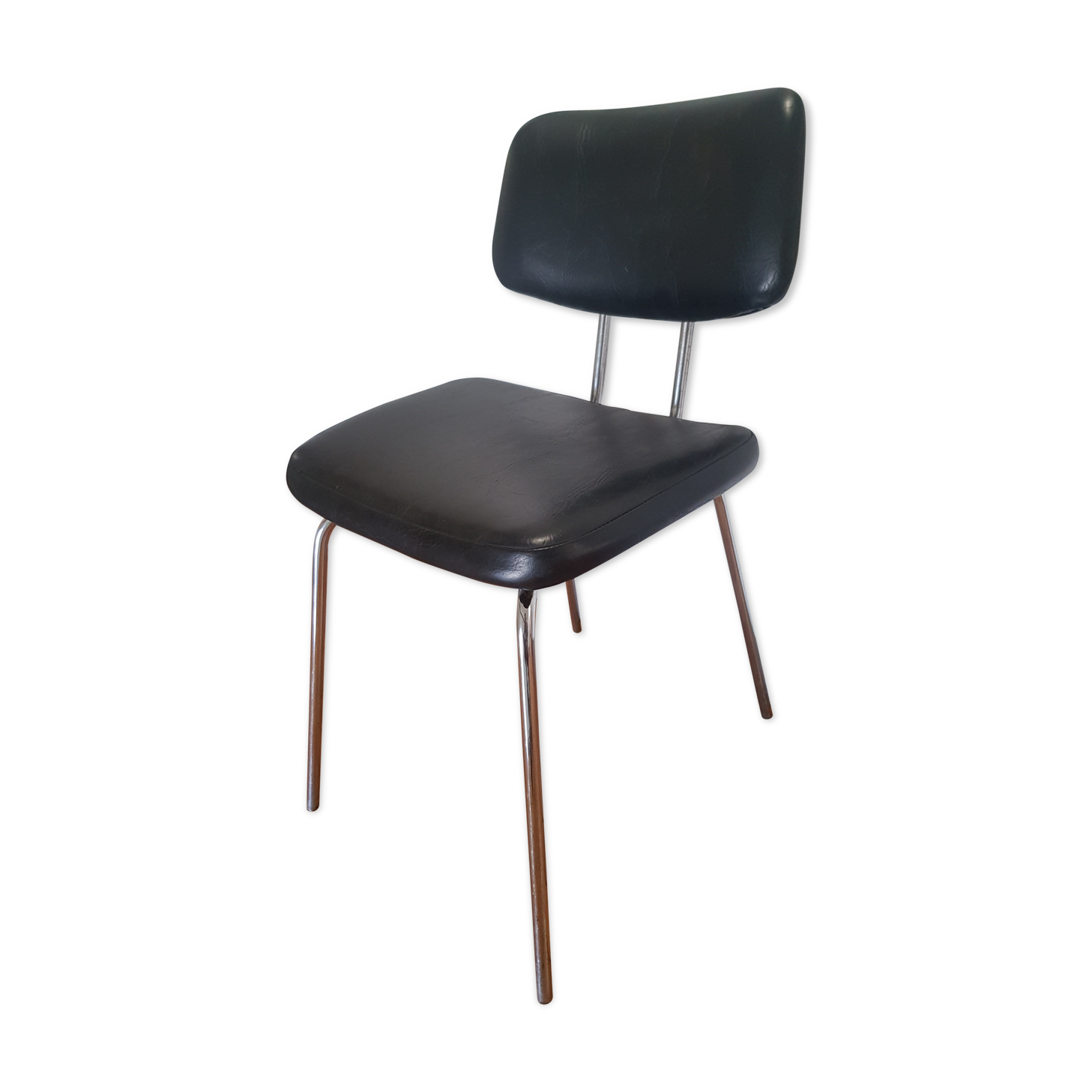 Metal chair and skai