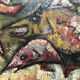 Old painting signed Ferber "The fish"
