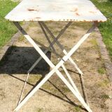 Old small outdoor table