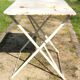 Old small outdoor table