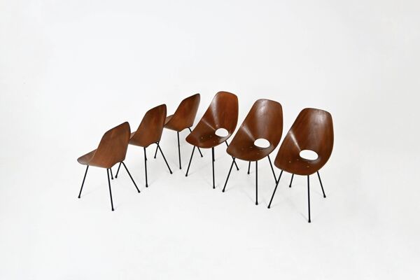 Set de 6 Chaises « Medea » par Vittorio Nobili pour Frattelli Tagliabue, 19