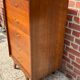 Vintage chest of drawers compass feet