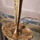 French Art Deco Table Lamp by Cherrier & Besnus verre rose moulé pressé tres bel- 1920s  33x12