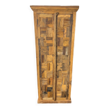 Patchwork wood wardrobe