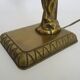 Table lamp, Art Nouveau style, female figure with removable head