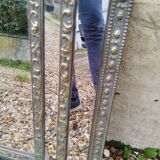 Antique mirror with copper moulding.