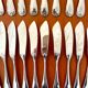 Christofle Marot Berain, 12 fish cutlery sets, shell decor