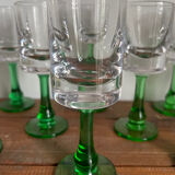 11 stemmed glasses