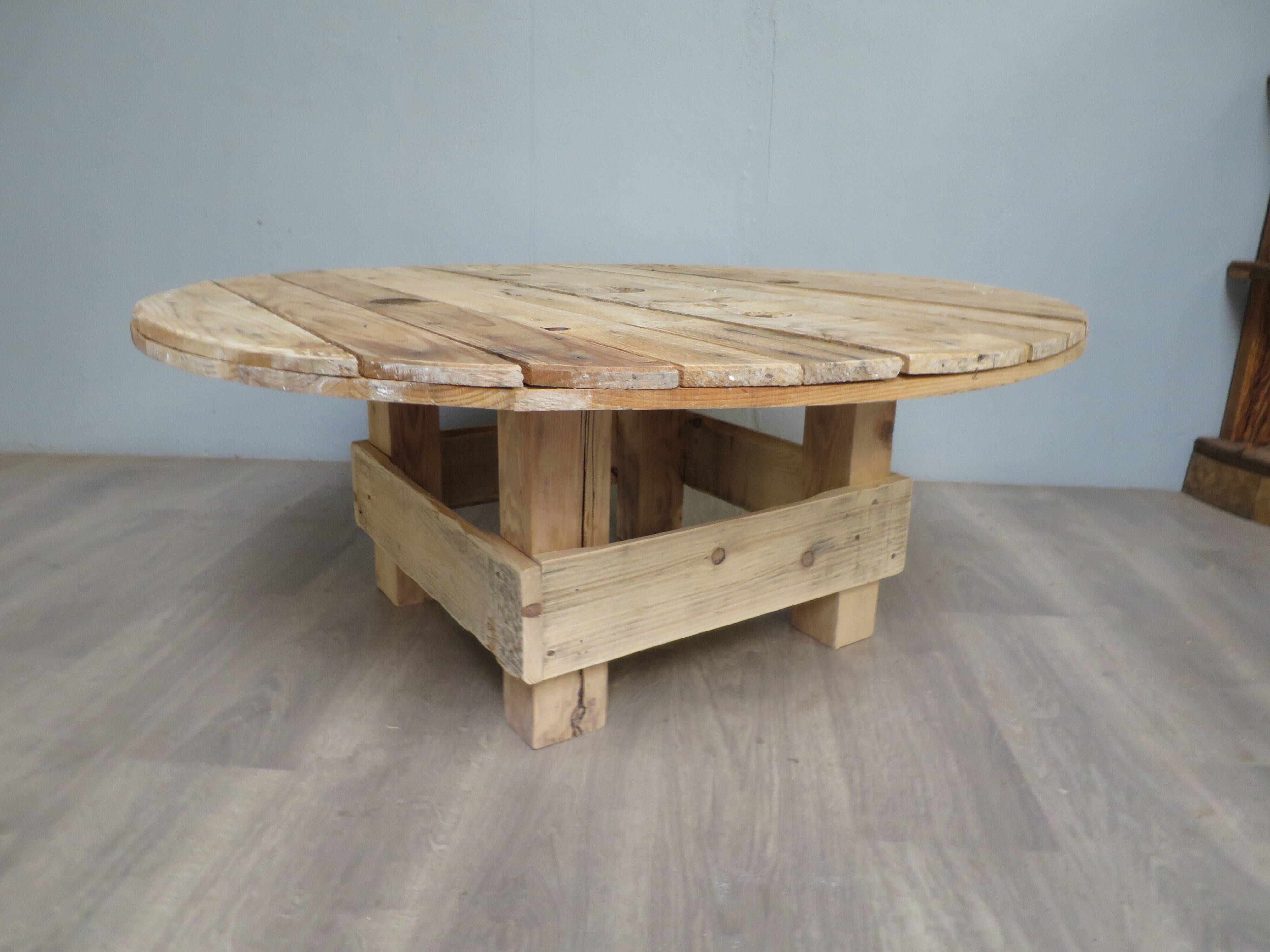 Coffee table in drum
