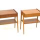 Set of 2 Scandinavian teak bedside tables, Carlström, Sweden, 1960
