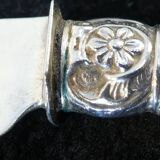 6 dessert knives blade and handle in sterling silver